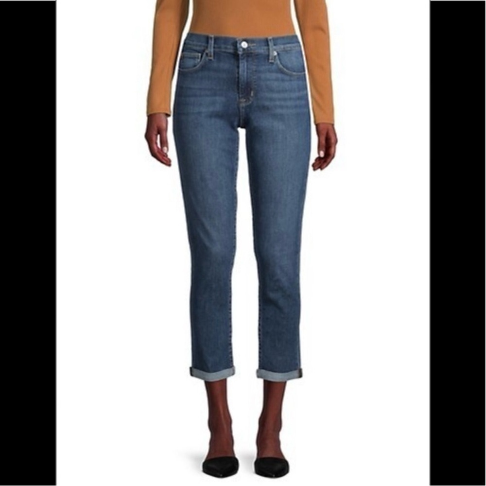 Hudson Natalie Midrise Slim Boyfriend Jeans in Leah Wash Size 26